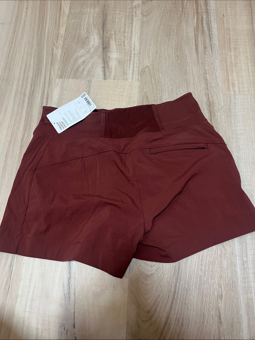 Athleta Women's Rust Athletic Running Shorts size 8 - Picture 2 of 3